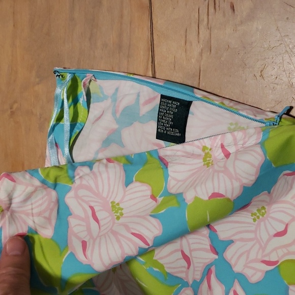 LAUREN RALPH LAUREN CROP FLORAL PRINT COTTON PANTS SZ 14 - Picture 9 of 10